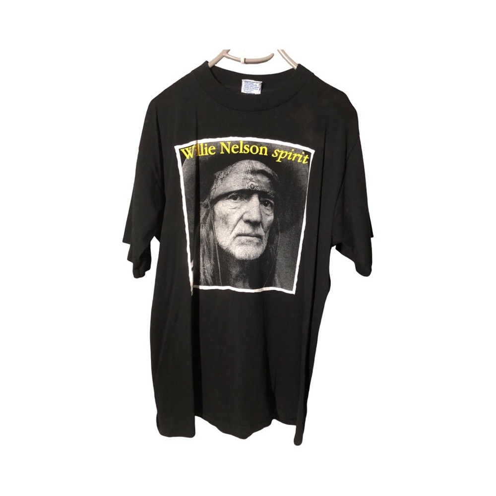 Black Short Sleeve Tee with Photographic Print